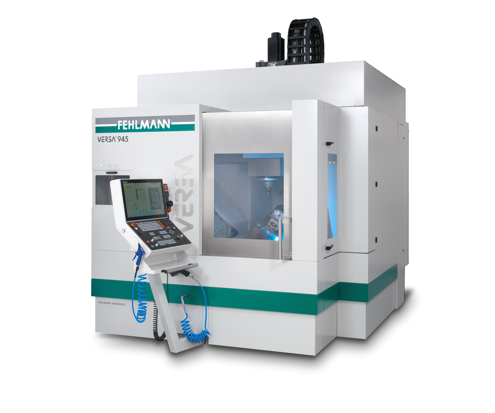 High performance machining center in portal design VERSA 945, for highly precise and dynamic 5-axis machining of workpieces with a swing circle of up to Ø 650 mm 